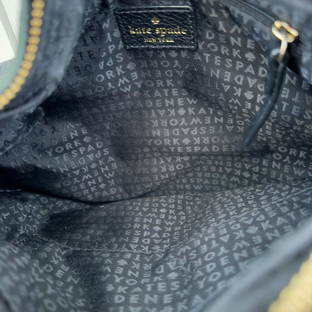 Women Kate Spade Crossbody Purse Leather Messenger Bag Black - Picture 6 of 6